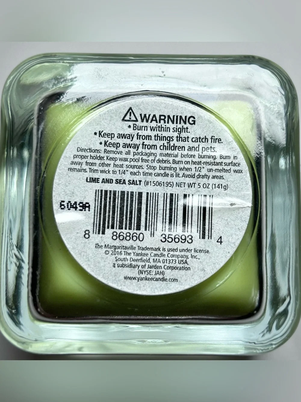 Yankee Candle Margaritaville Sea Salt & Lime 5oz Candle
